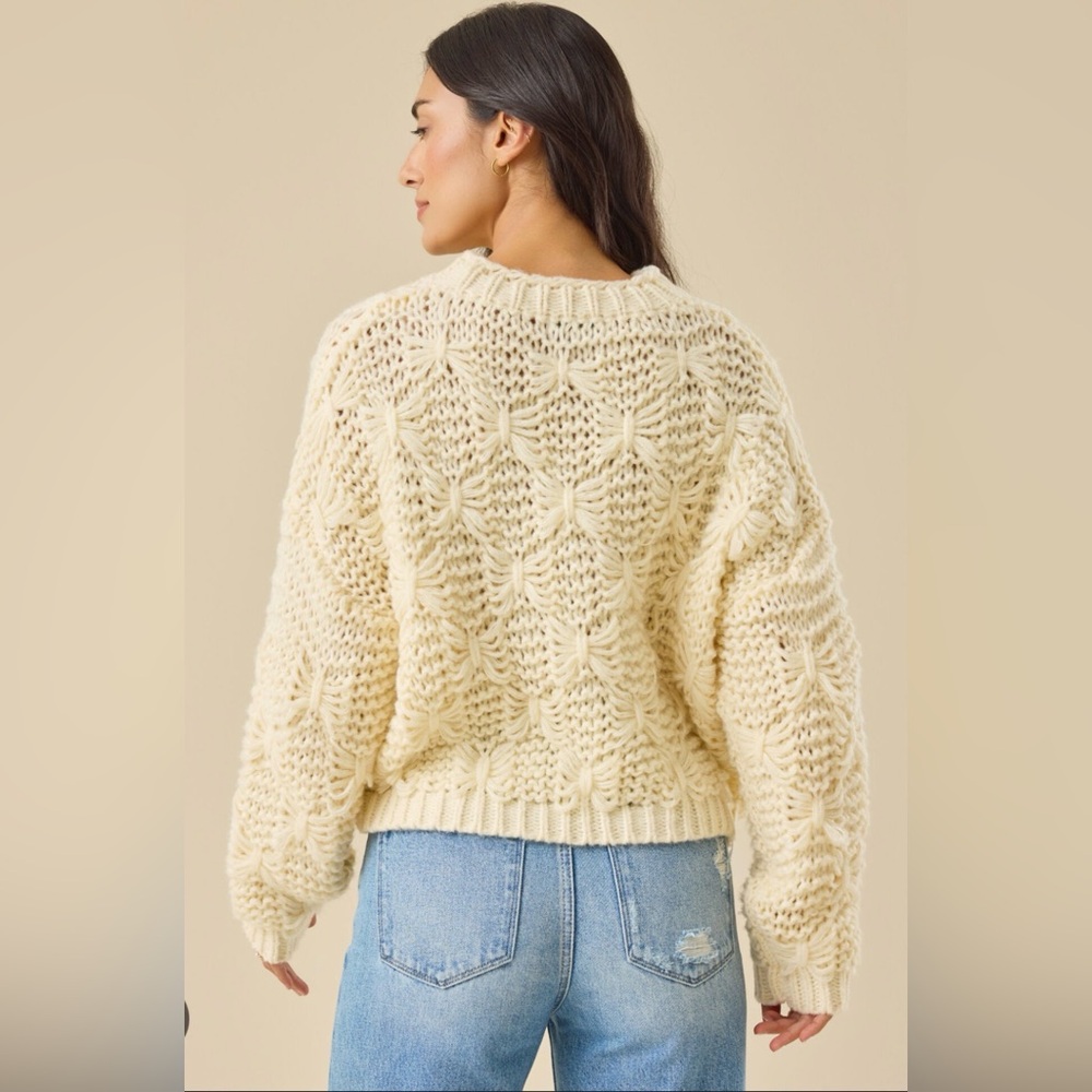 Altar'd State Cream Knit Sweater - Picture 3 of 7